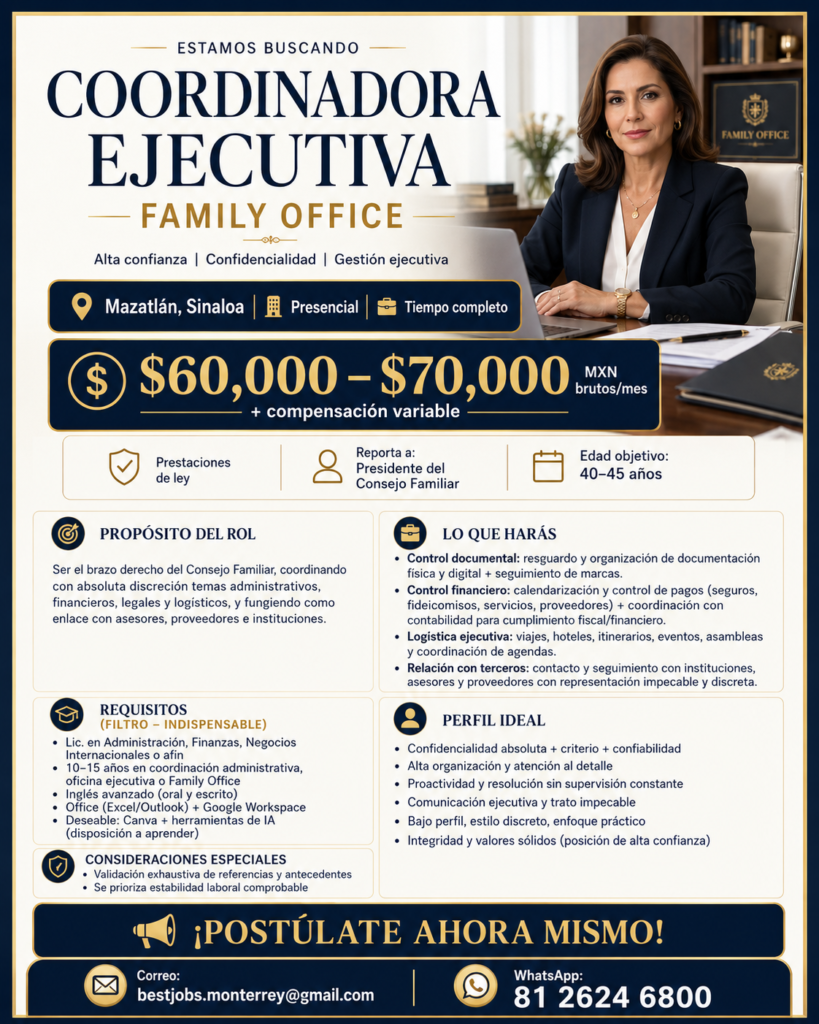 COORDINADORA EJECUTIVA