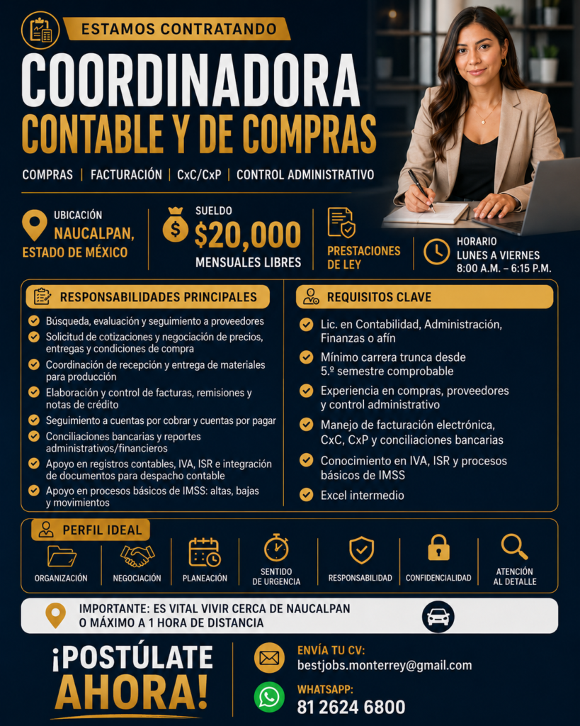 Coordinadora contable