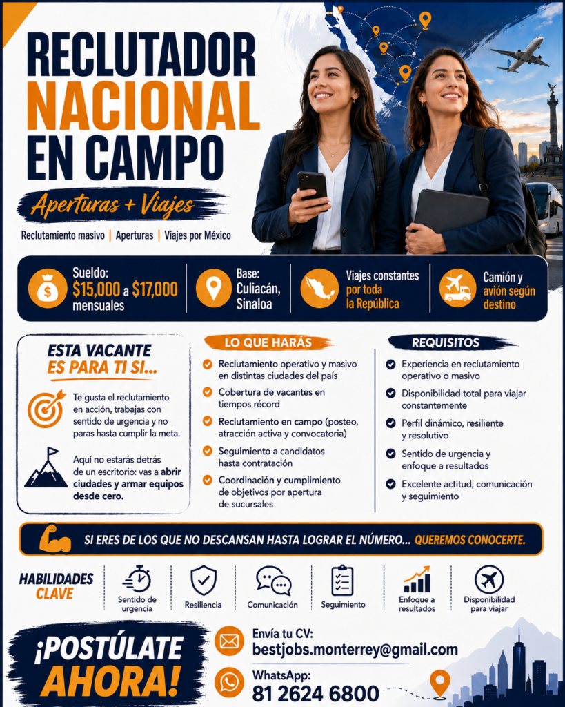 Reclutadora Nacional en Campo