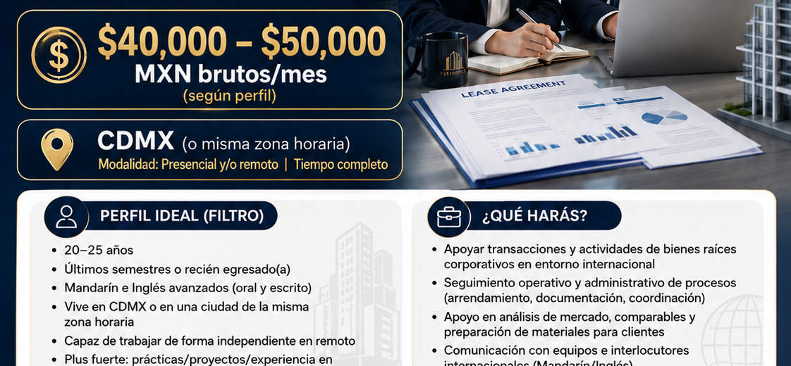 JR Transactions Manager – Inmobiliario